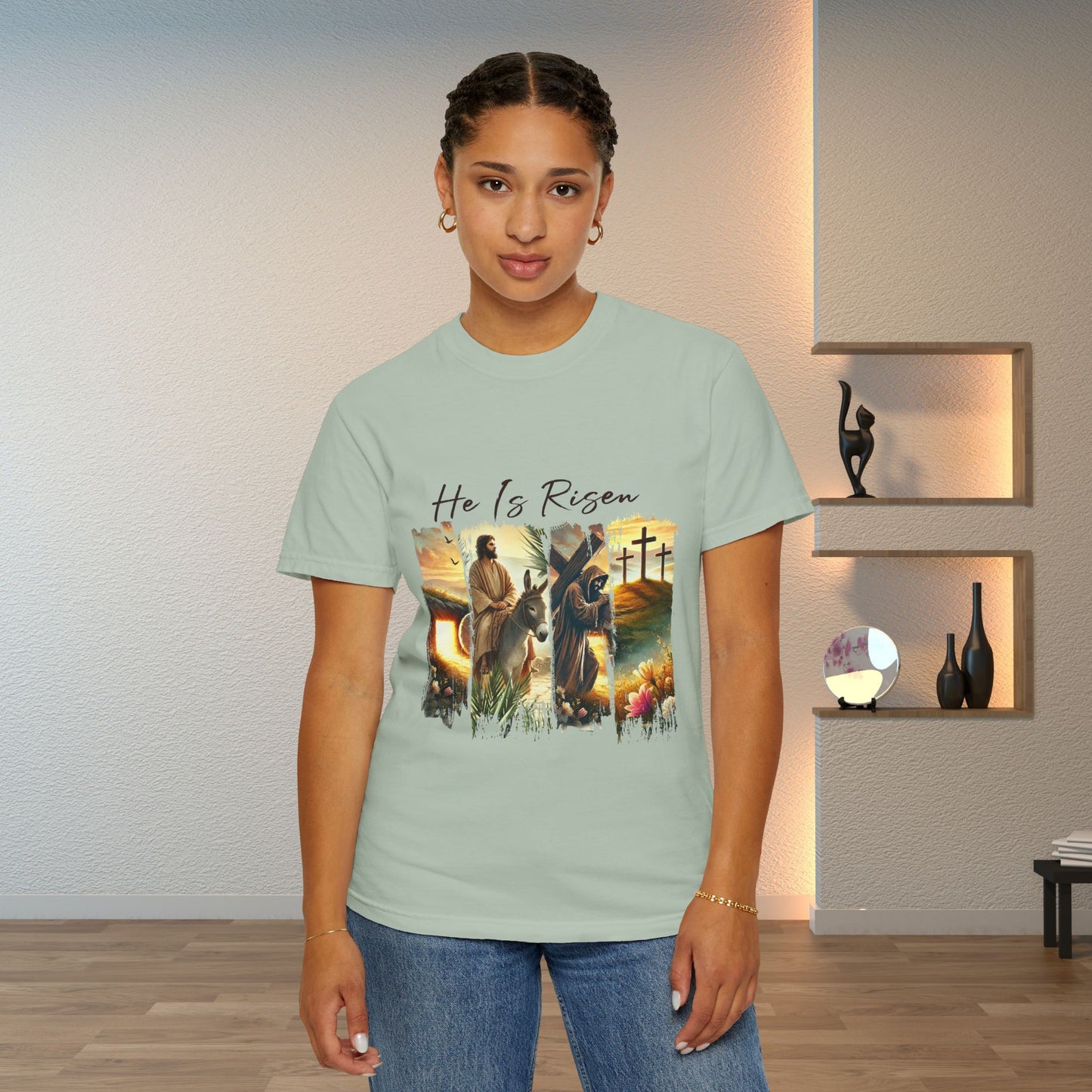 He Is Risen T-shirt Christian Easter Apparel