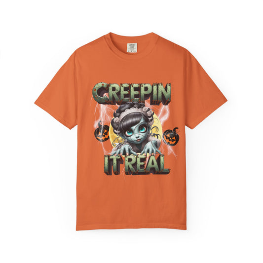 Creepin' It Real Halloween T-shirt, Unisex Graphic Tee, Spooky Fun Apparel, Perfect for Halloween, Ghost Lovers, Trick-or-Treating