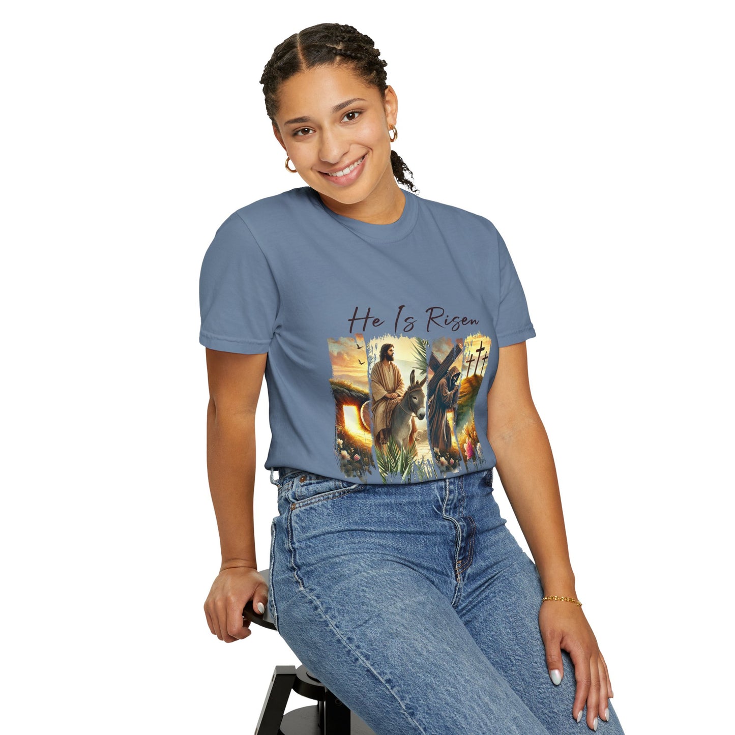 He Is Risen T-shirt Christian Easter Apparel