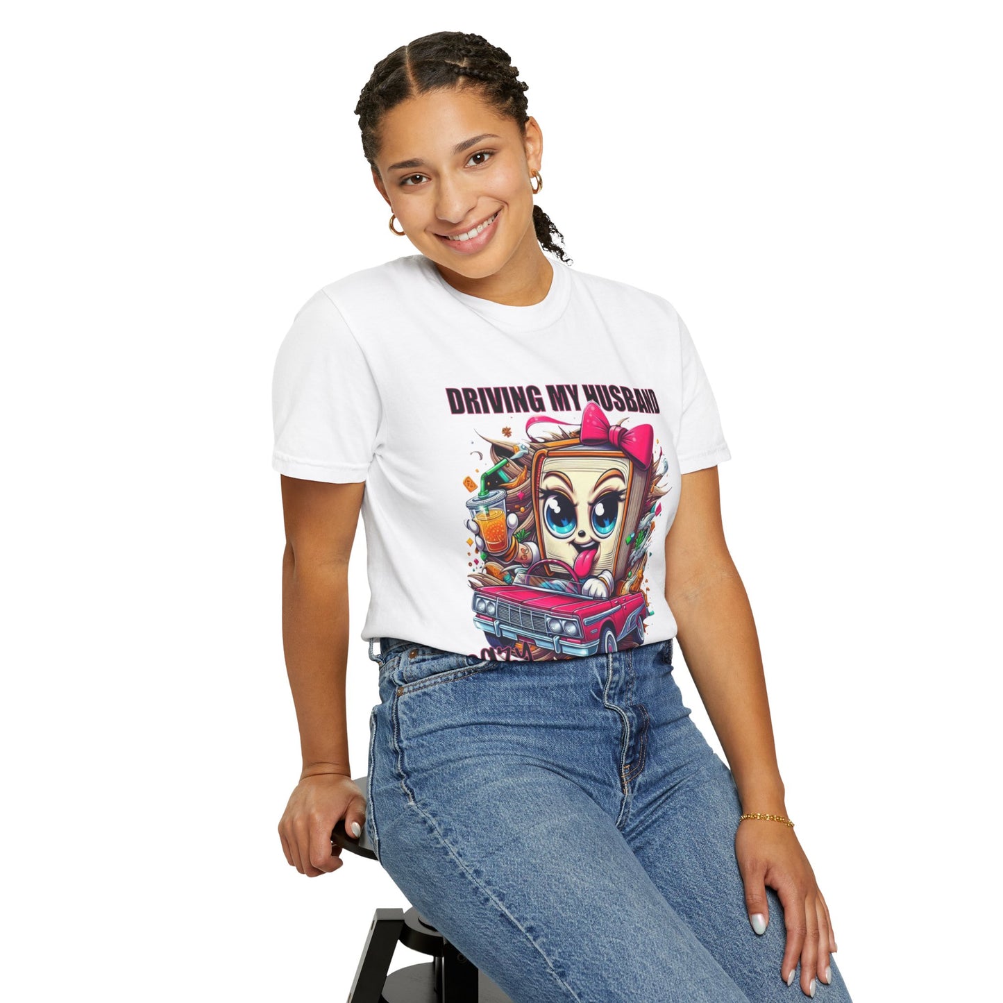 Funny Wife Book Lover Shirt β Driving My Husband Crazy One Book at a Time β Cute Book Tee Gift for Her