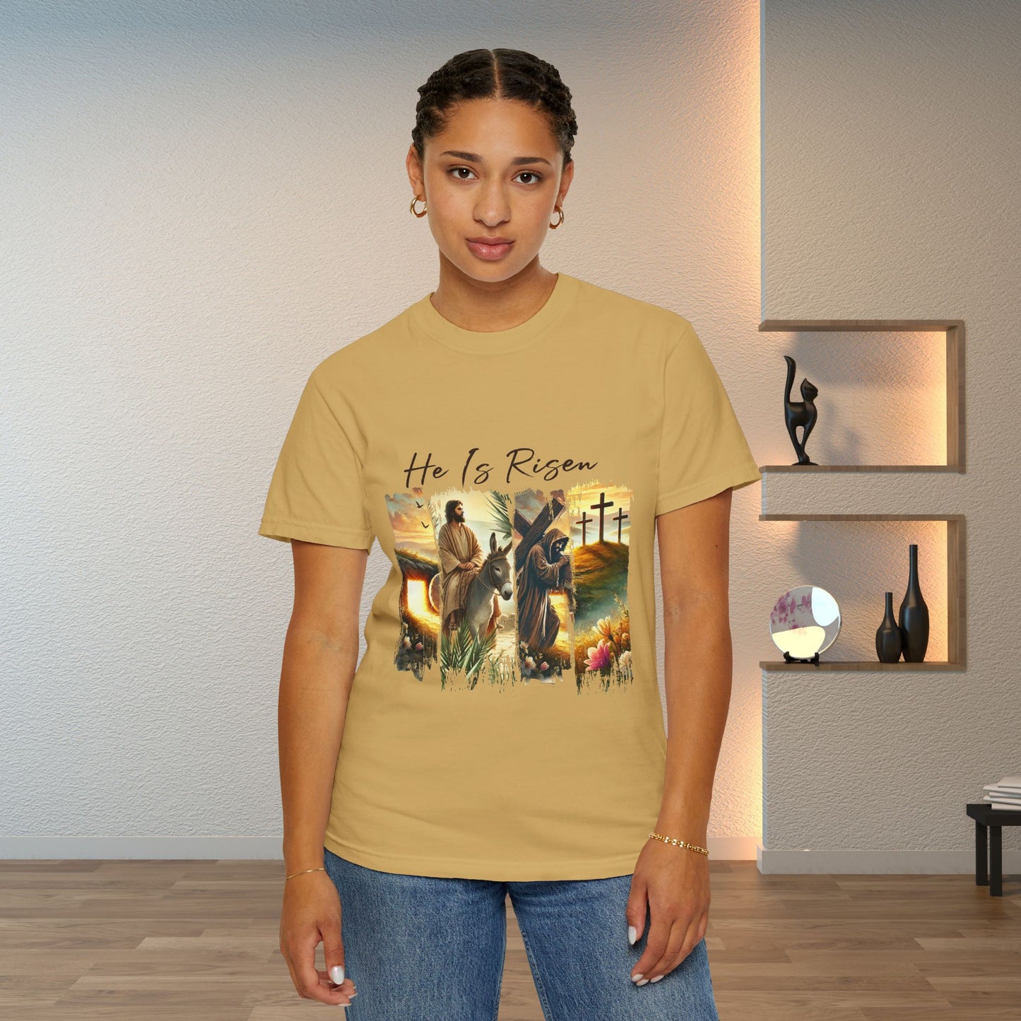 He Is Risen T-shirt Christian Easter Apparel