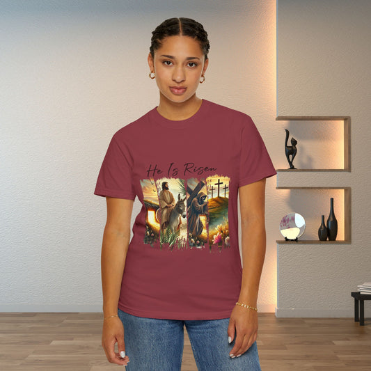 He Is Risen T-shirt Christian Easter Apparel