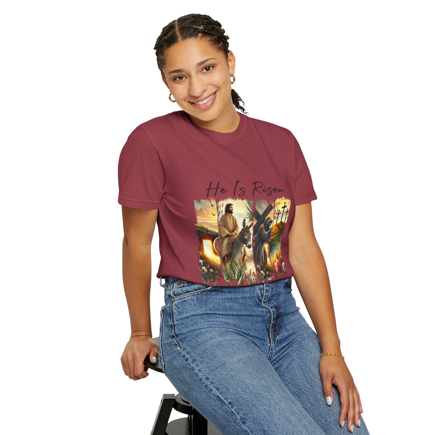 He Is Risen T-shirt Christian Easter Apparel