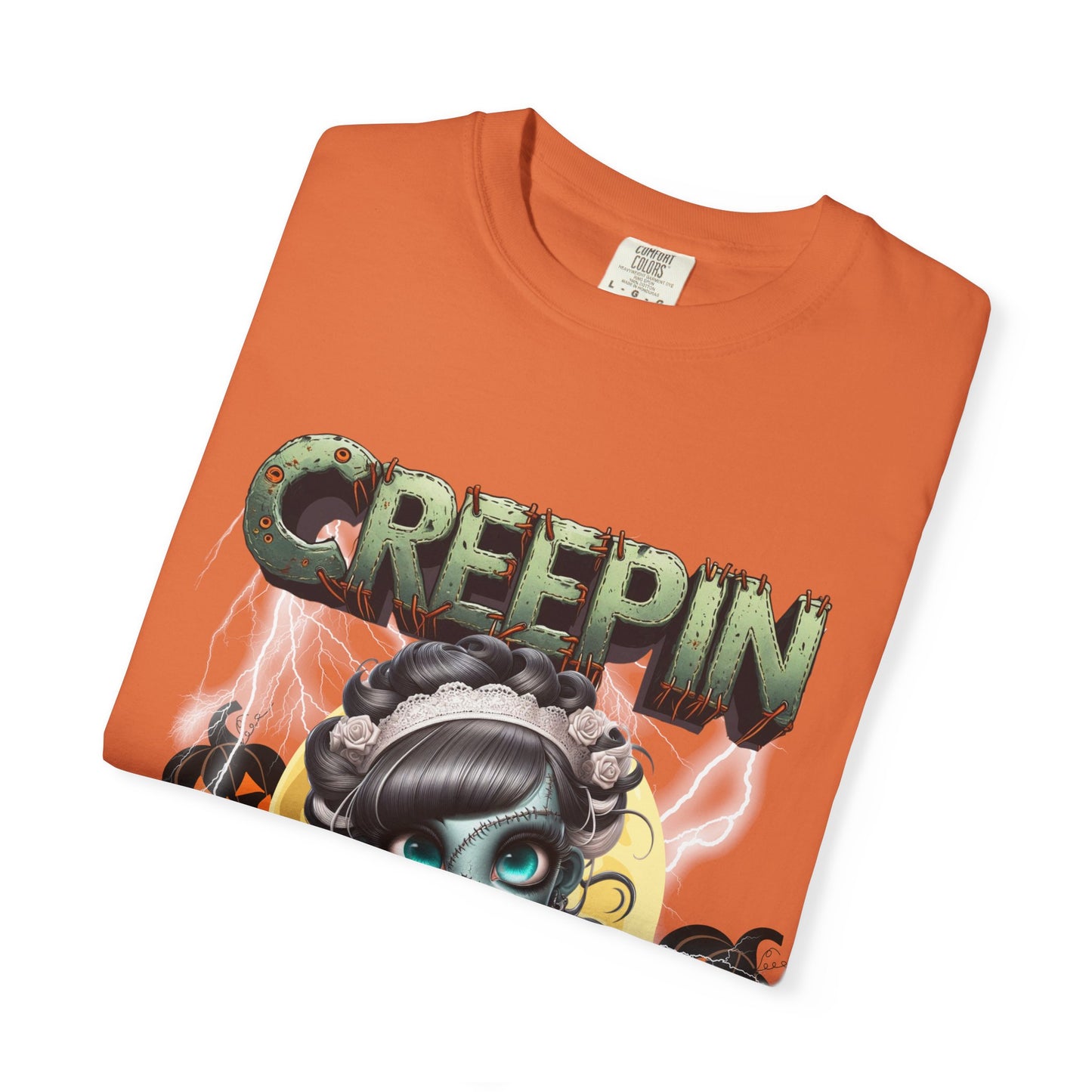 Creepin' It Real Halloween T-shirt, Unisex Graphic Tee, Spooky Fun Apparel, Perfect for Halloween, Ghost Lovers, Trick-or-Treating