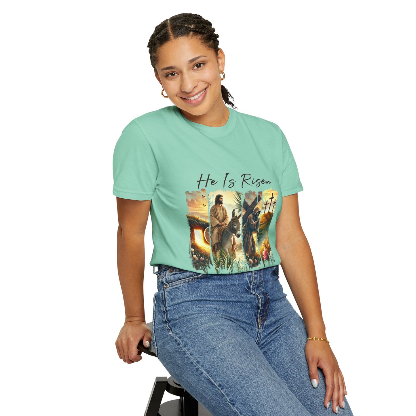 He Is Risen T-shirt Christian Easter Apparel