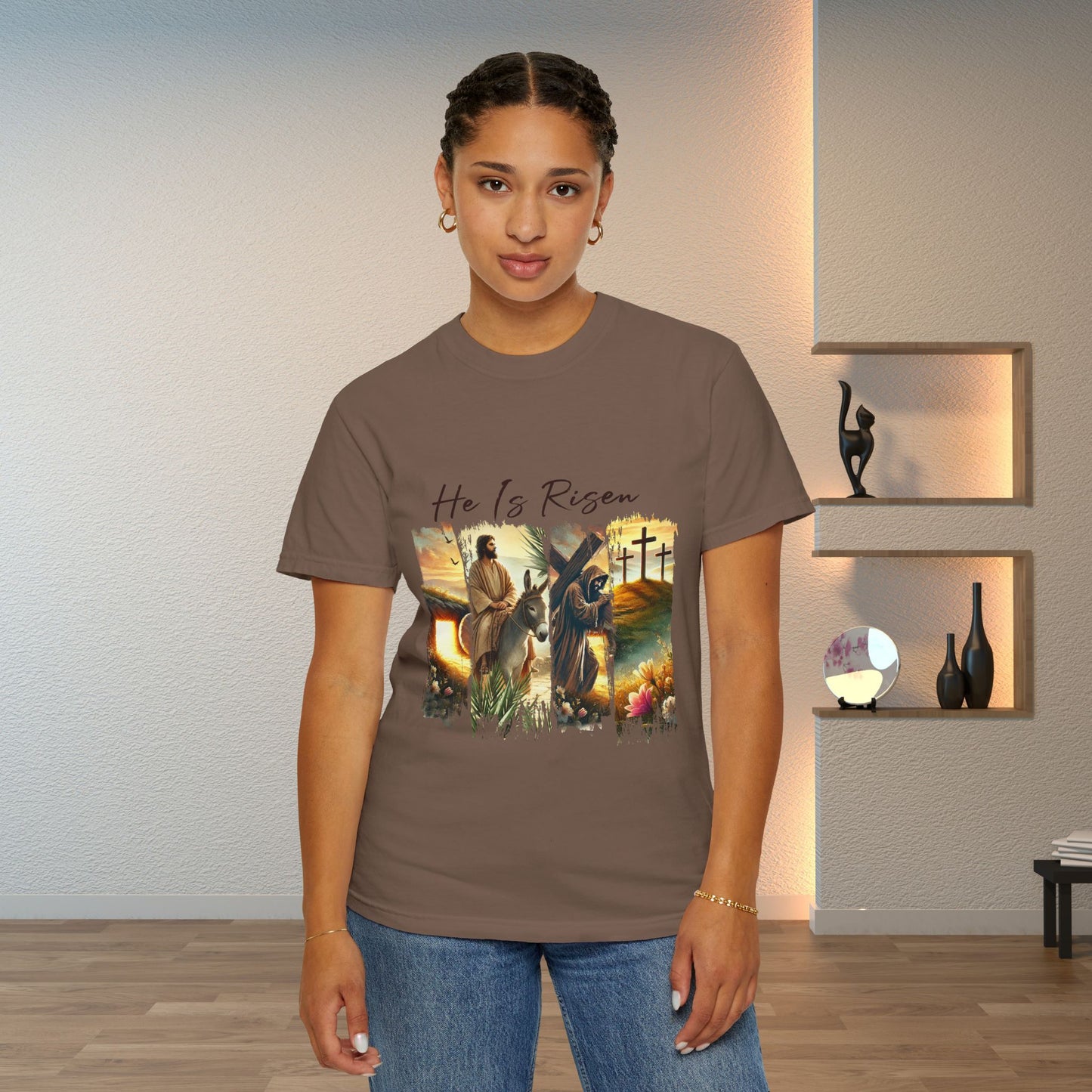 He Is Risen T-shirt Christian Easter Apparel