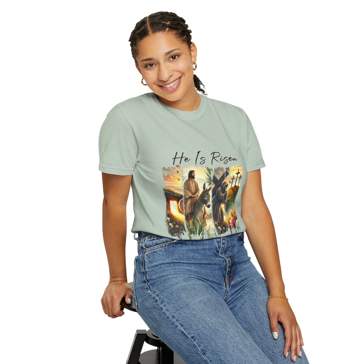 He Is Risen T-shirt Christian Easter Apparel
